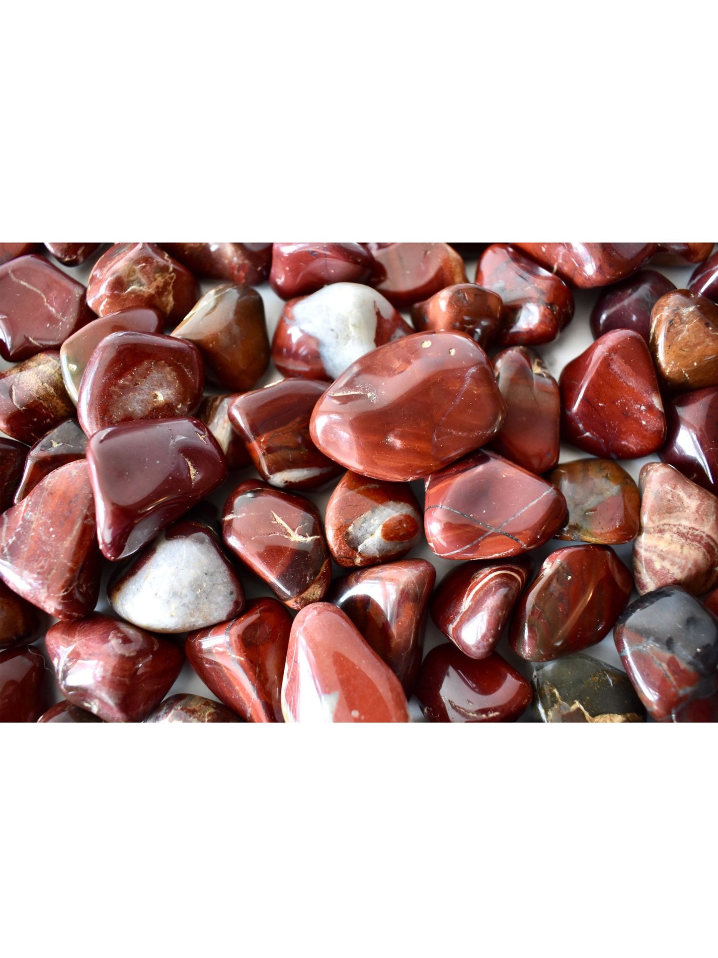 Open Heart Apothecary Rote Jaspis Palmsteine Natural Grounding Crystals