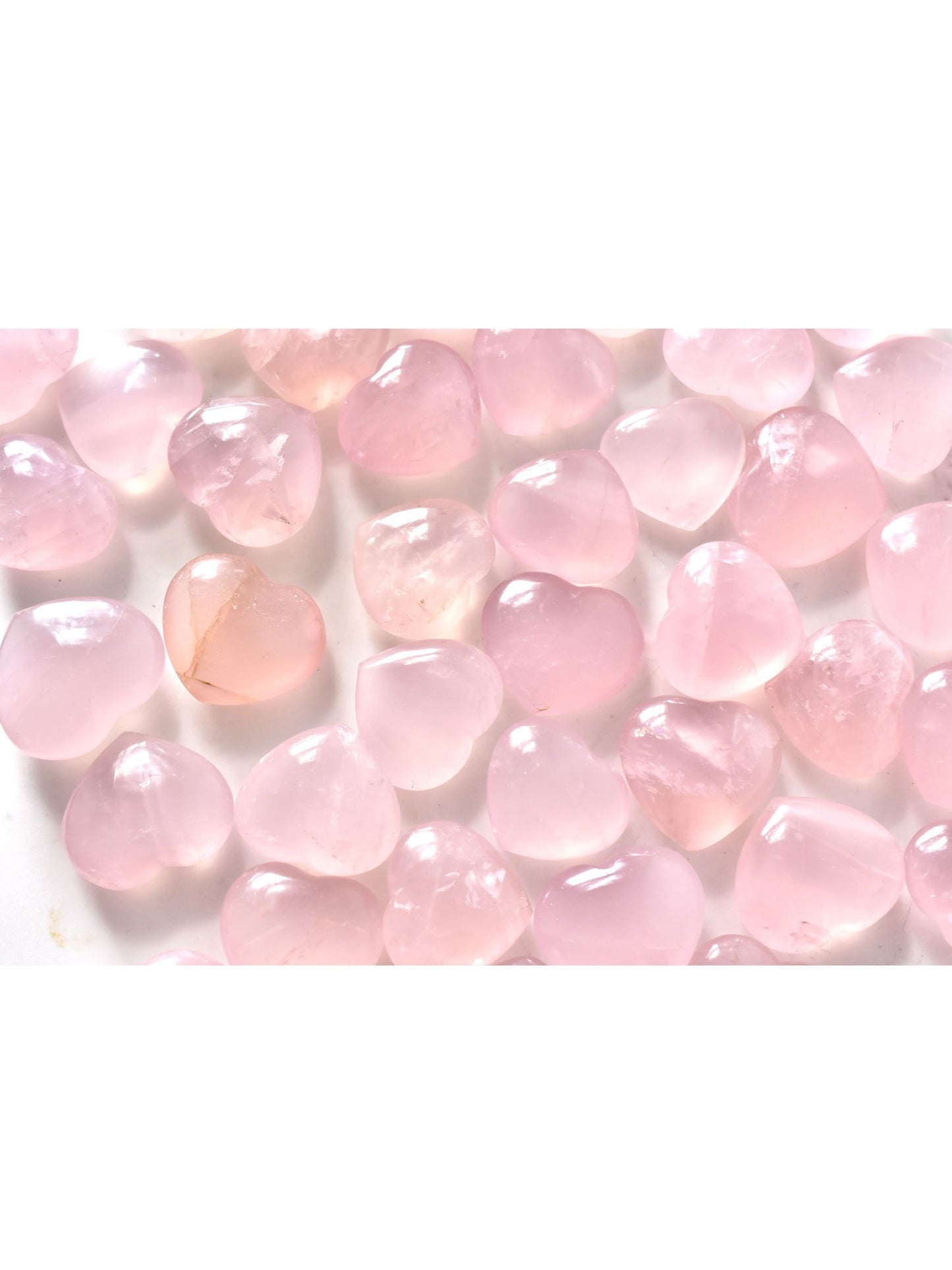 Open Heart Apothecary Rosenquarz Herz Kristalle Rosa Madagaskar Mineral