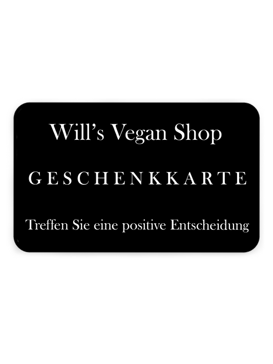Will's Vegan Shop Geschenkkarte